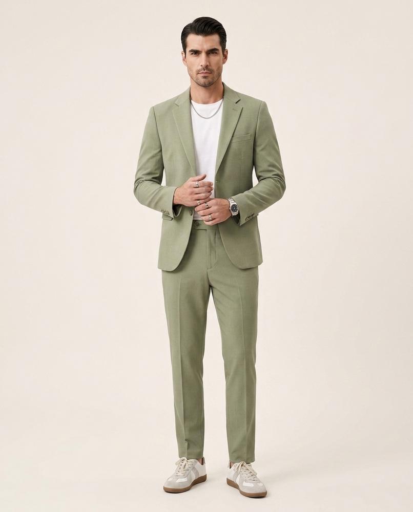 Zac Paris - Leven | Slim Deux Boutons Costume Hommes