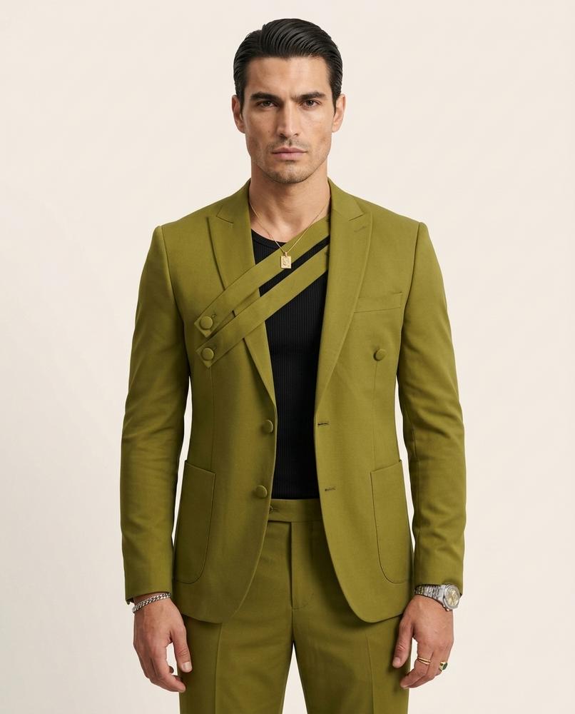 Zac Paris - Veser | Asymétrique Ajusté Costume Hommes