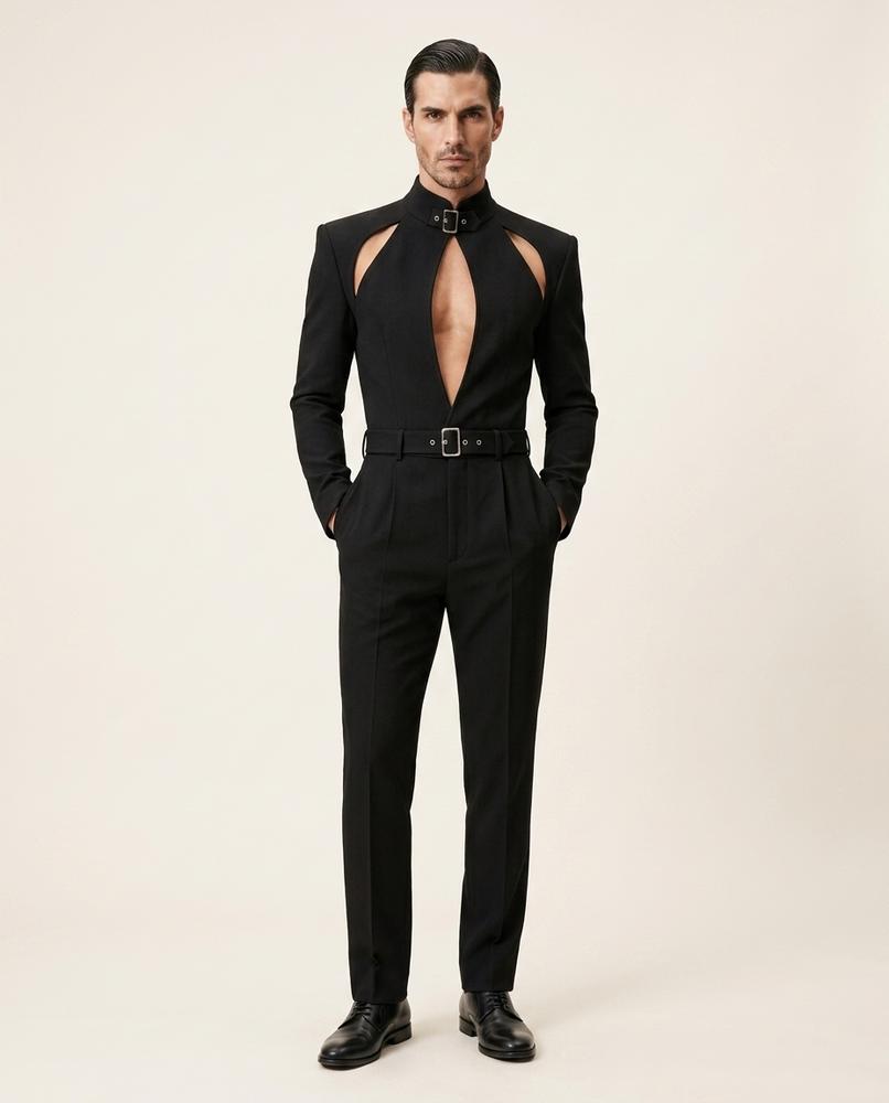 Zac Paris - Rilin | Ajouré Structuré Costume Hommes